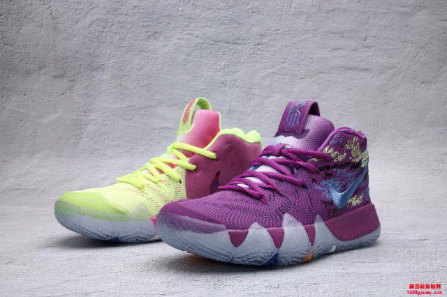 耐克Nike Kyrie 4 Multicolor欧文4代 彩屑紫鸳鸯男鞋4046