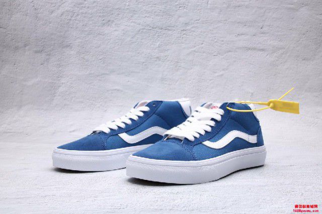 VANS MID Skool Pro 50周年 蓝中帮 板鞋男女鞋硫化544