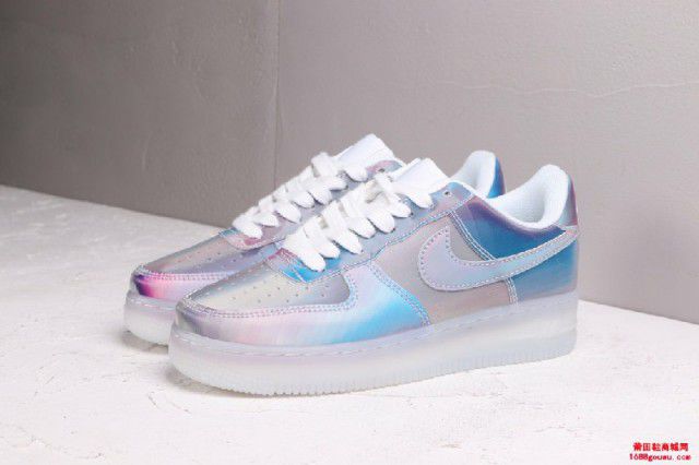 Nike Air Force 107 Demon Low 空军一号夜魔5D渐变闪光低帮板鞋