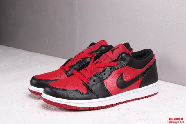  AIR JORDAN 1 LOW AJ1 乔一低帮 黑红禁穿质感 553558610